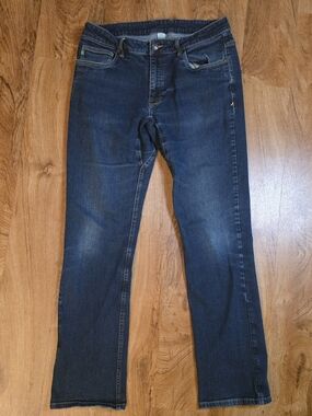 Stio Dark Wash Blue Denim Jeans Long